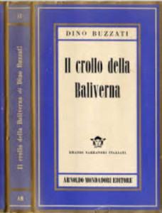 "Il crollo della Baliverna" di Buzzati in una rara edizione Arnoldo Mondadori